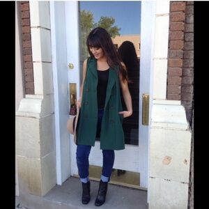 Emerald green vest size large